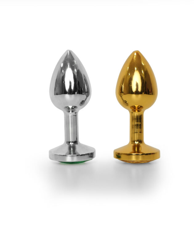 Vibrating jewel butt plug